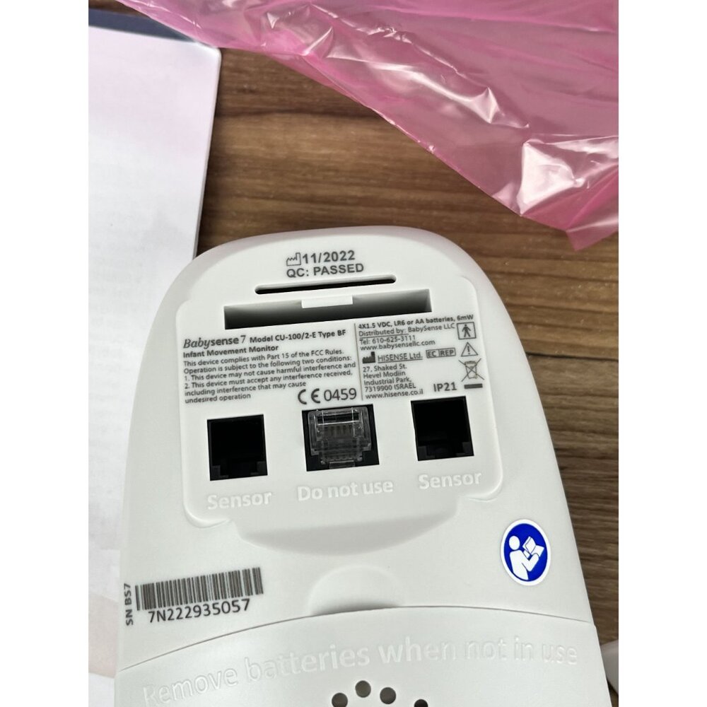 BabySense 7 Movement Baby Monitor - White (BSN-BS7) NO MONITOR - Picture 10 of 10